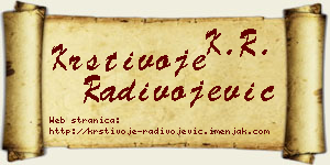 Krstivoje Radivojević vizit kartica